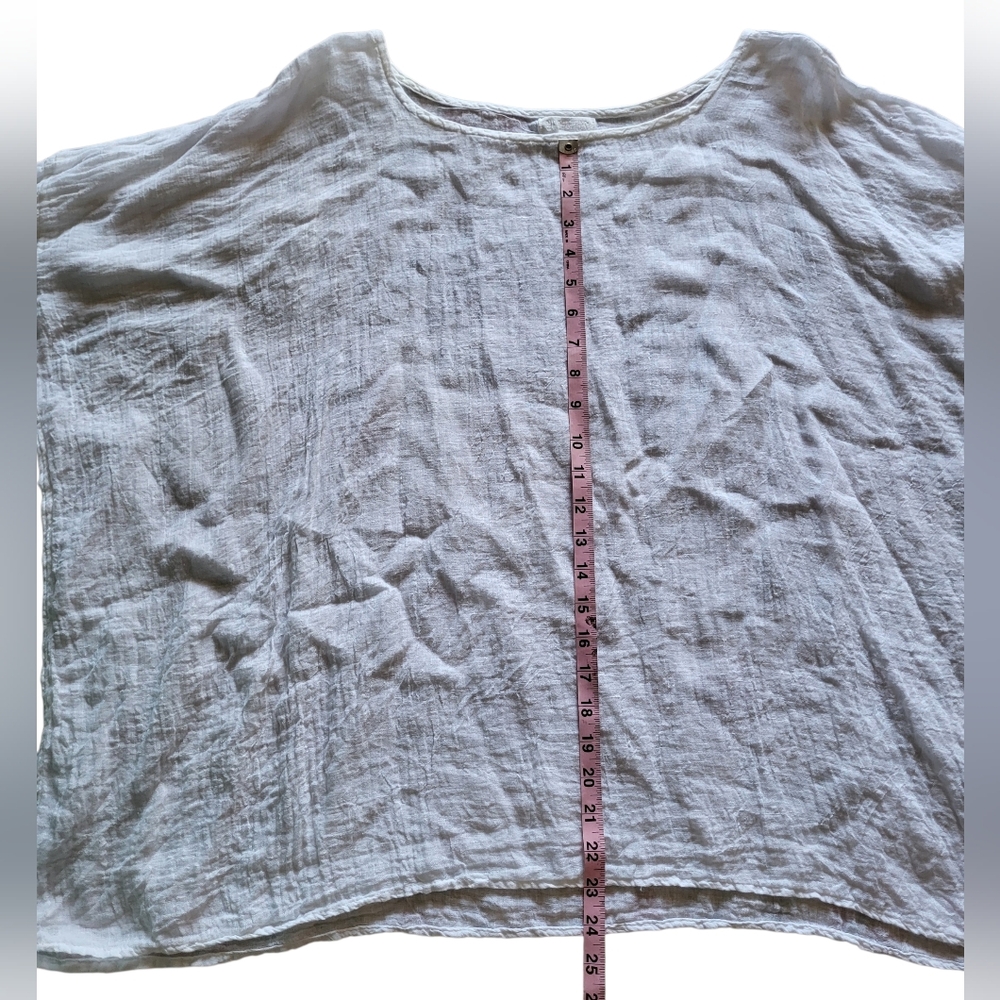 CP Shades Sibella 100% Linen Top Womens Sz. Small White Blouse - Picture 5 of 10